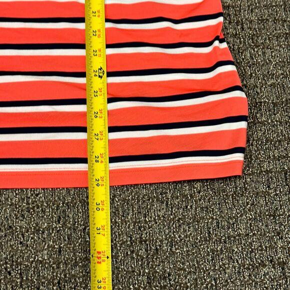 RLX Ralph Lauren Polo Mens Size XL Golf Performance Blue Orange Stripe - Picture 5 of 6